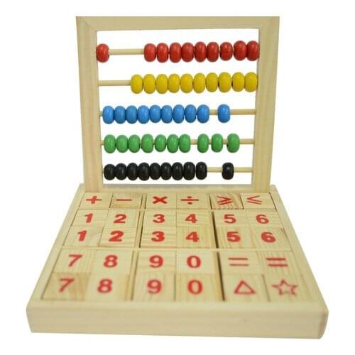 Math Toys Learning & Education kids abacus calculate wooden bead soroban kids math learning box Educational abacus