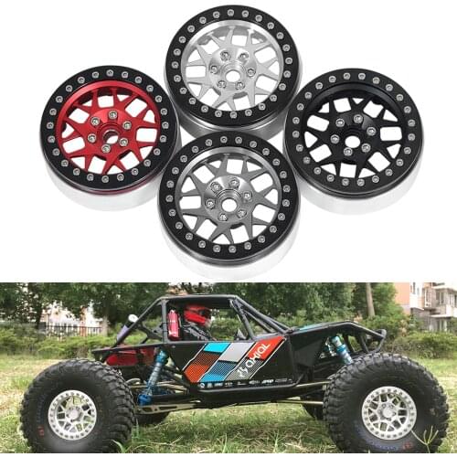 Metal Aluminum 1.9 Inch Beadlock Wheels Rim for 1/10 RC Crawler Axial SCX10 WRAITH CAPRA RR10 CC01 Traxxas TRX4 TRX6