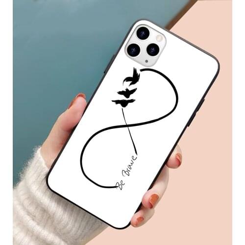 Divergent Be Brave Infinity soft TPU border phone case for iphone 11PRO 11PROMAX 11 X XS XR XSMAX 6 plus 7 7plus 8 8plus cover