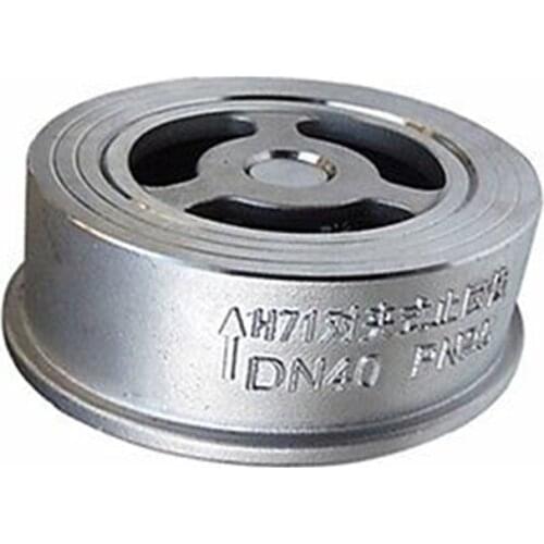 DN25 1" 304 Stainless Steel Wafer Check Valve Non-return One Way Valve