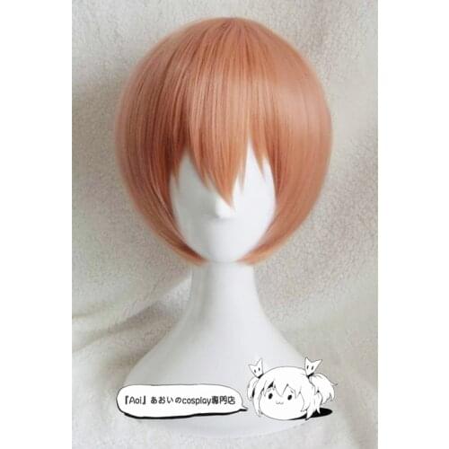 Orange Pink High quality Rin Hoshizora Cosplay Wig LoveLive! Love Live Heat Resistant Synthetic Hair Perucas Cosplay Wig