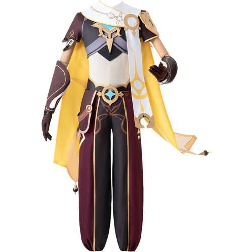 Hot Game Genshin Impact Aether Cosplay Costumes Fashion Combat Uniform Unisex Halloween Party Role Play Clothing Custom