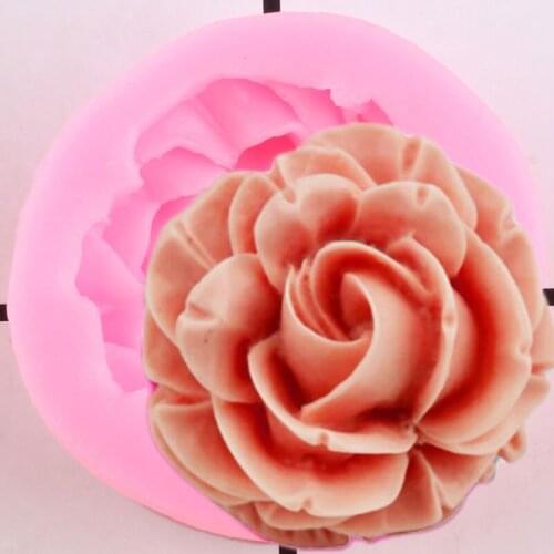 Rose Silicone Mold Flower Cupcake Topper Fondant Molds Wedding Cake Decorating Tools Chocolate Gumpaste Mould Candy Clay Moulds