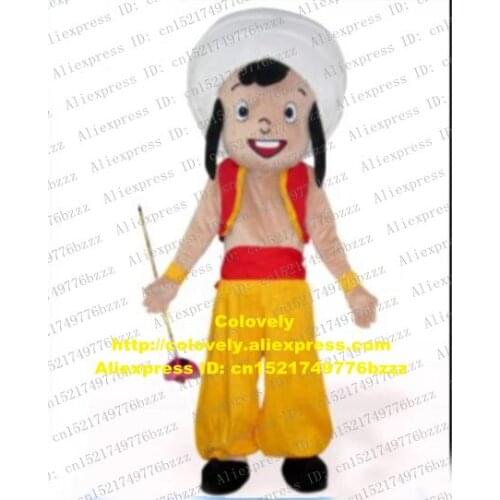 Sindbad Arabic Arab People Arabian Muslim Muslem Islam Muslin Mascot Costume Adult Character Temple Fair People Wear zz7363