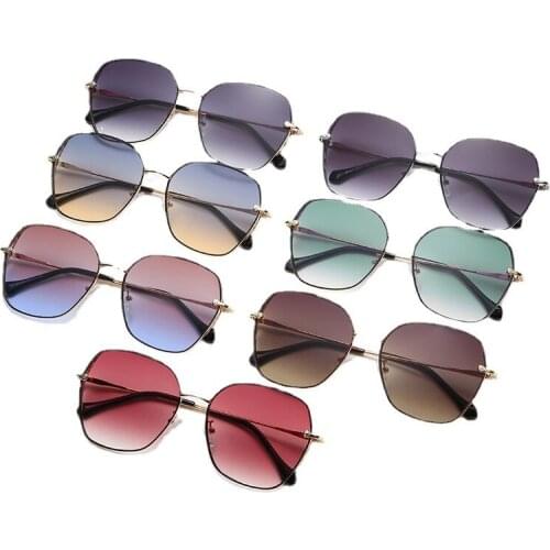 Adult Sunglasses Fashion Big Face Glasses Hip-hop Trend Sunglasses