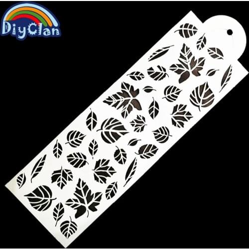 Leaf design stencil fondant cake decorating tools cake mold pastry tools baking decoration for cake stencil P0069