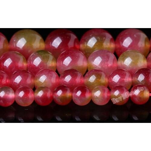 Factory Price Natural Stone Rose Green Malaysia Jadee Loose Beads 6 8 10 MM Pick Size For Jewelry Making