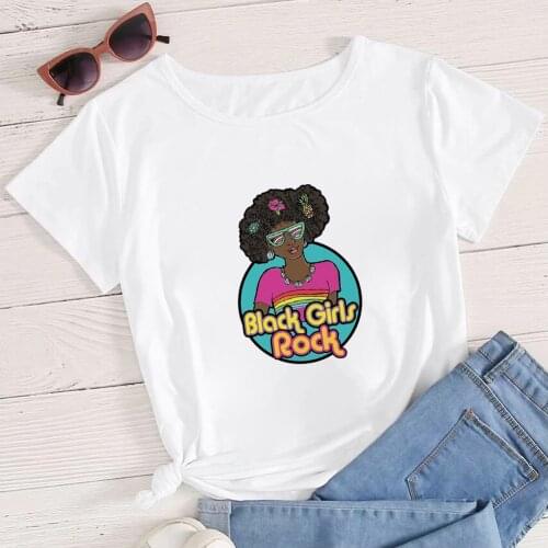 Women Tshirt Fashion Sexy Girl Fashion Clothes Tshirt Crop 2021 Hip Hop T Shirt Blakc Grils Rock Printed Creative Loose T-shirt