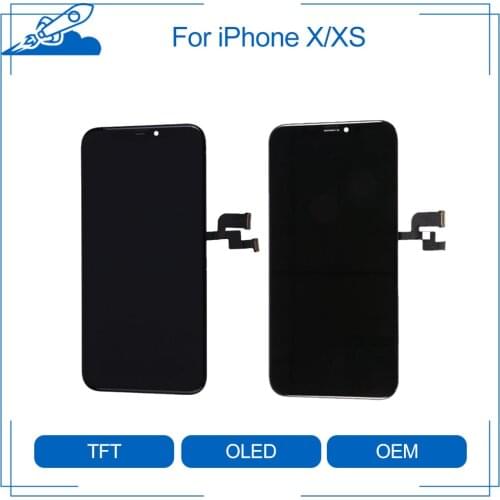 Elekworld Tested Work Well TOP AMOLED TFT RX For iPhone X XS LCD Display Screen Replacement with 3D Touch Digitizer Assembly
