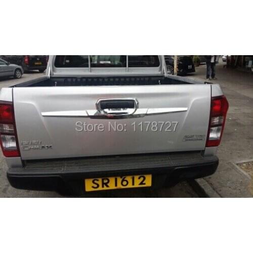 FREE SHIPING ABS Chrome rear trunk lid for ISUZU D-MAX 2012 2013 2014 D-MA CHROME TRIM DMAX CHROME TRIM