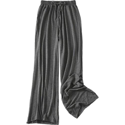 Pants Solid Color Drawstring Women Elastic Waistband Wide Leg Long Trousers Slacks for Spring