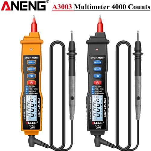 ANENG A3003 Digital Pen Multimeter Professional 4000 Counts Smart Meter with NCV AC/DC Voltage Resistance Capacitance Testers