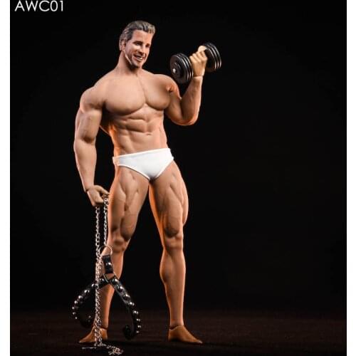 For Collection AWCTOYS AWC01 1/6 Scale Bi Li King Head Sculpt & Clothes Set Accessories for 12'' M35 Muscler Male Body