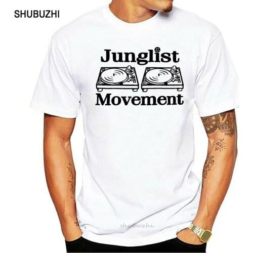 Junglist Movement T-Shirt - Human Traffic Vinyl Record Turn Table Dj Top Tee Fitness Tee Shirt