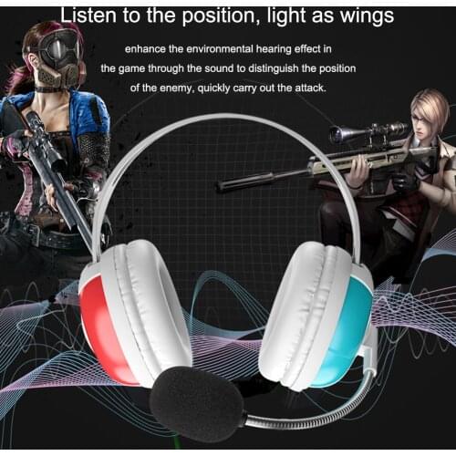 Head-mounted Gaming Headset With Microphone For Switch/PS4/computer Professional Noise Reduction Listening Headphones