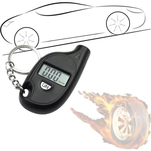 Mini Keychain Style Tire Gauge Digital LCD Display 2-150 PSI Car Tyre Air Pressure Tester Meter For Car Auto Motorcycle Tool