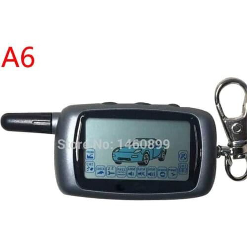 A6 LCD Remote Control Key for Russian Vehicle Security Two way Car Alarm System Twage Starline A6 KGB FX-3 FX3 Jaguar EZ-Alpha