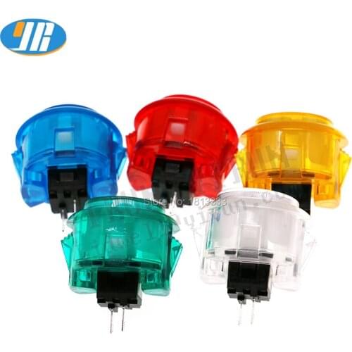 50PCS Arcade Push Button 30mm CLEAR PUSH BUTTON Start Button Switch Copy Sanwa Buttons OBSC-30 Jamma MAME
