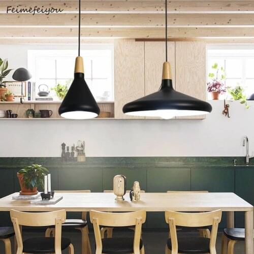 Creative restaurant living room solid wood chandelier dining table bedroom bedside aisle balcony Nordic simple aluminum chandeli