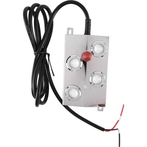 Top Sale 4 Head Ultrasonic Mist Maker Fogger Stainless Steel Humidifier Aeromist Hydroponics Nebulizer Water Fountain Pond Atomi