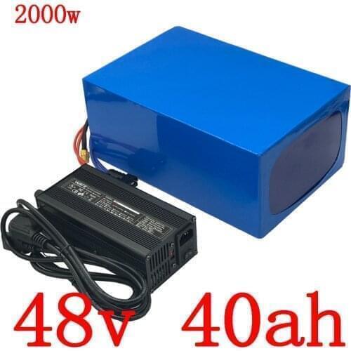 48V Battery 48V 40AH Lithium Battery48V 1000W 1500W 2000W Electric Bike Battery 48V 30AH 35AH 40AH Ebike Battery Pack+5A Charger