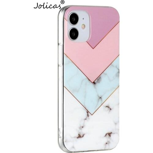 Pink Phone Cases Covers For armor iPhone 12 Mini Transparent Holder Case Soft TPU Cover sFor Capa iPhone cellular 12 Mini Movil