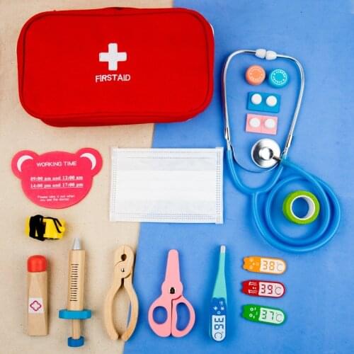 Kids Pretend Play Doctor Set Kit Role Play Classic Toys Simulation for children girls classi interesting medical themed Toys