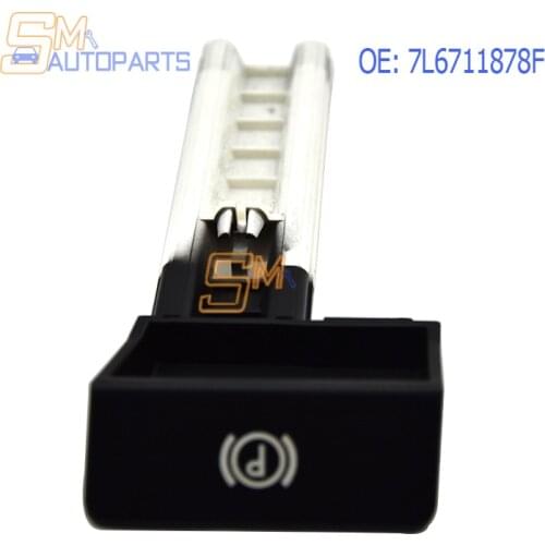 New Parking Brake Handbrake Handle Knob Grip Switch Button 7L6711878F For VW Touareg 2003-2010 7L6 711 878F