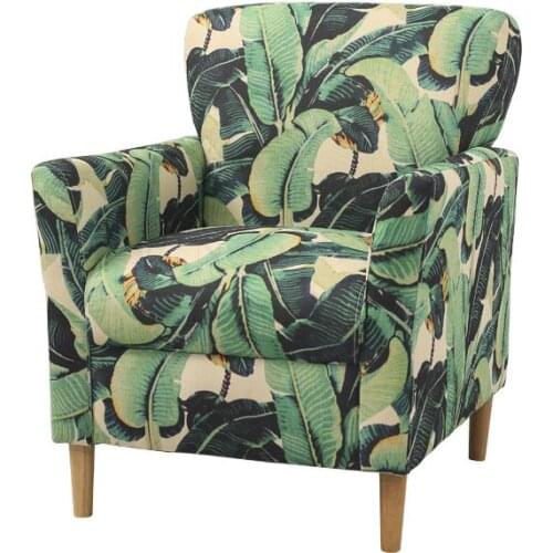Single Sofa Fabric Nordic Living Room Sofa American Tiger Chair Retro Sofa Computer Chair Coffee Shop Sofa Chair