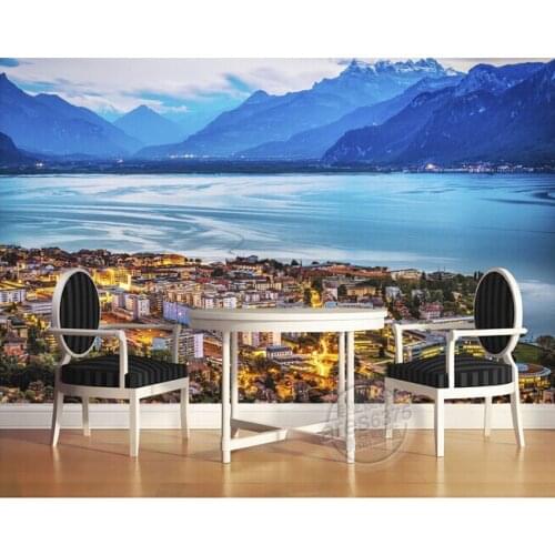 Custom wallpaper photo, urban landscape murals for the living room bedroom TV wall Embossed papel de parede