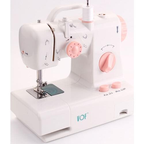 Portable Mini household Simple Electric Sewing Machine -FHSM-318 Two-thread lockstitch High/low speed selector