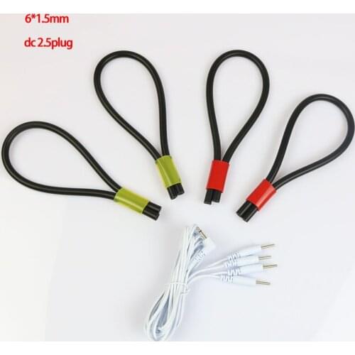 E-Stim DIY Adjustable Conductive Cock Rings Monopolar Electrosex Penis Ring Rubber Tube Electrodes Sex Toys 6mm OD 1.5mm ID