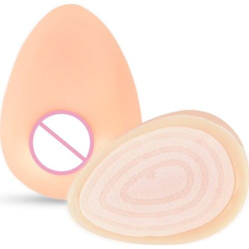 Round or Teardrop Shape Velcro Silicone Breast Implant Dedicated Fake Breast Soft Boobs Simulation Breast Body Pillow