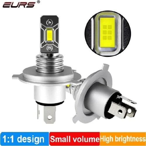 EURS H11 LED H8 H9 Auto Lights H4 H7 Car Led Fog Light HB3 HB4 3000K 6000K Car Lights Headlamp Bulbs lampada 8000LM 12V V8 LED
