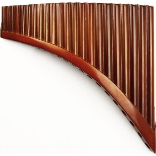 Upscale Romanian Folk Woodwind Instrument Pan Flute Natural Bamboo Pan pipes 22 Pipes G Key Wind Pan-flute Panflute Handmade