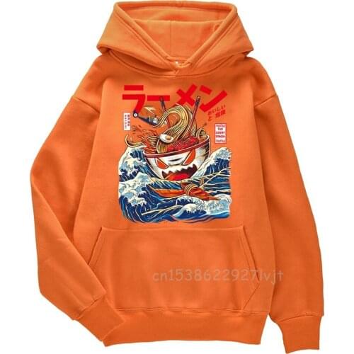 Japan Cartoon Funny Food Prints Hoodies Skin Friendly Streetwear Hot Sale Sweatshirts Cute Oversized Hooded