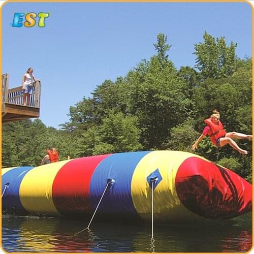 Factory Price 1 set inflatable Water Blob Air Water Catapult Inflatable Jump Air Bag Inflatable Blob with air pump