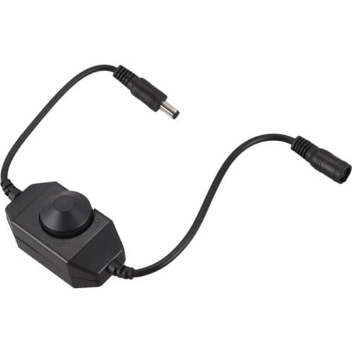 12V / 24V 6A LED Dimmer Controller Adjust brightness for easy Color Clear, Black