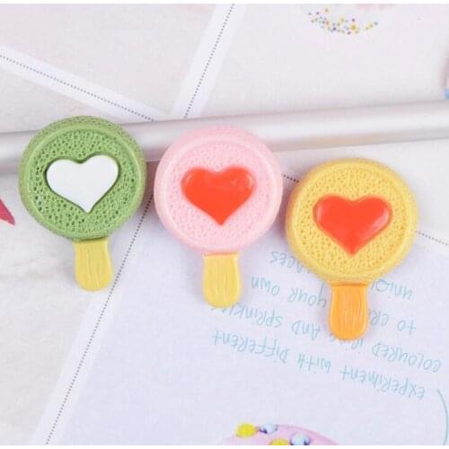 20pcs/lot Kawaii Lollipop Resin Cabochon For DIY mobile phone case Hair Clip Decoration Scrapbooking Embellishment