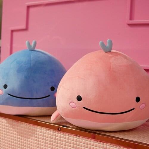 25/40/55CM Cute Down Cotton Whale Plush Toy Super Soft Dolphin Pillow Stuffed Toys High Quality Aquatic Creatures Birthday Gift