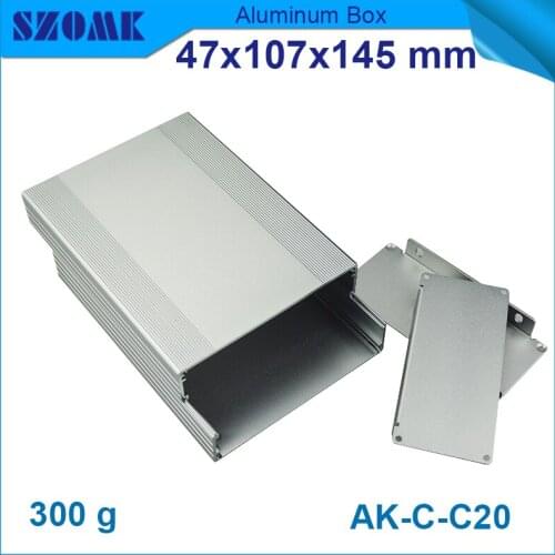 4 pcs/lot aluminum boxes electronics fit pcb size 43x103mm used to Camera enclosures in silver color power supply enclosure