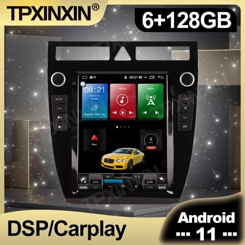128GB Tesla Style Screen Android 11.0 Car Radio For Audi A6 1999 - 2007 Multimedia Auto DVD Player Navigation Stereo GPS 2 din