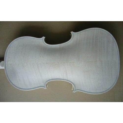 White violin , Nice flamed maple back , side , spruce top white violin 4/4 Stradi model