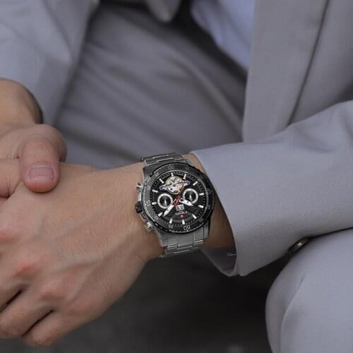 NAVIFORCE Top Brand Men Watches Automatic Shockproof Waterproof Luminous Clock Date Relogio Masculino Casual Business Watches