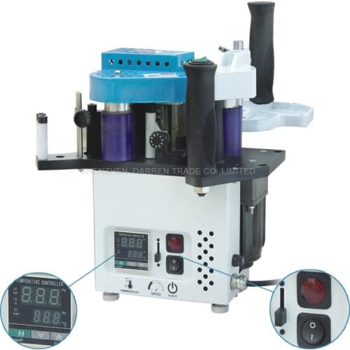 Woodworking Portable Egde Bander Straight Edge Banding Machine Stepless Speed Control Edge Banding Machine KM09