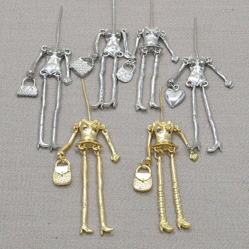 Doll parts on arrival!! Fashion doll necklace Charms accessories doll pendant body with arms and feet Dress up by yourself