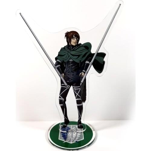 Attack on Titan Shingeki no Kyojin The final season Hange Hanji Zoe acrylic stand figure model plate holder cake topper anime