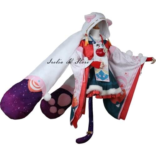 Mae Tamamo New Skin Onmyoji Game Cosplay Mae Tamamo cosplay costume Gorgeous kimono costume Full Set