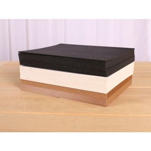 New 20 Sheets Papel Kraft Postcard DIY Kraft Paper Blank Papel Kraft Rollo Bookmarks Graffiti Thick Paper School Stationery