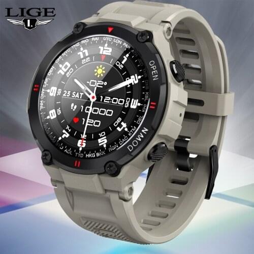 LIGE 2021 New Smart Watch Men Sport Fitness Bluetooth Call Multifunction Music Control Alarm Clock Smartwatch For Android IOS